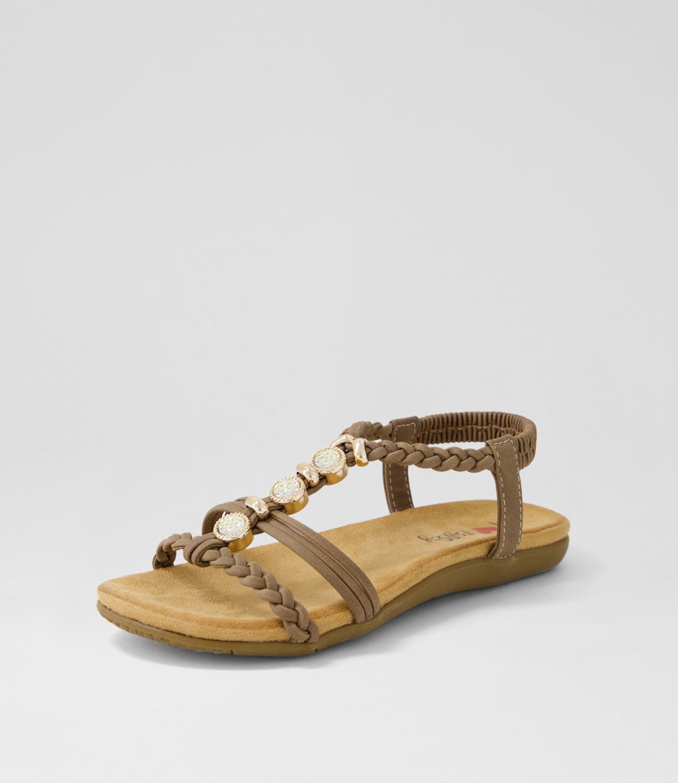 Franki Taupe Multi Sandals