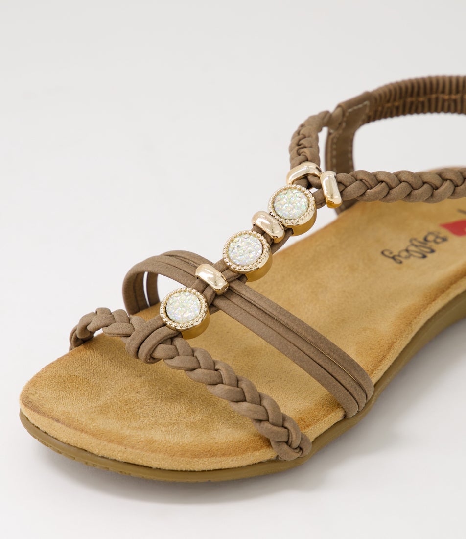 Franki Taupe Multi Sandals
