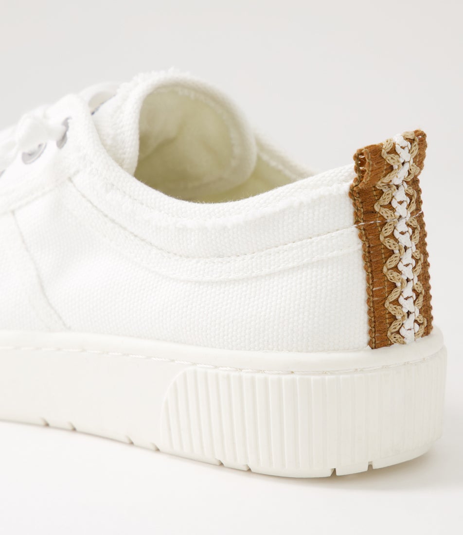 Isaiah White Recycled Canvas Sneakers