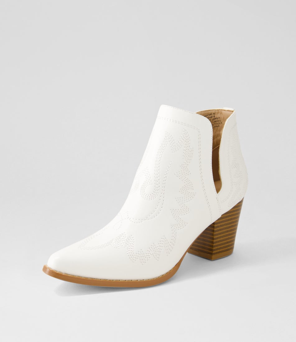 Craayzie Milk Ankle Boots
