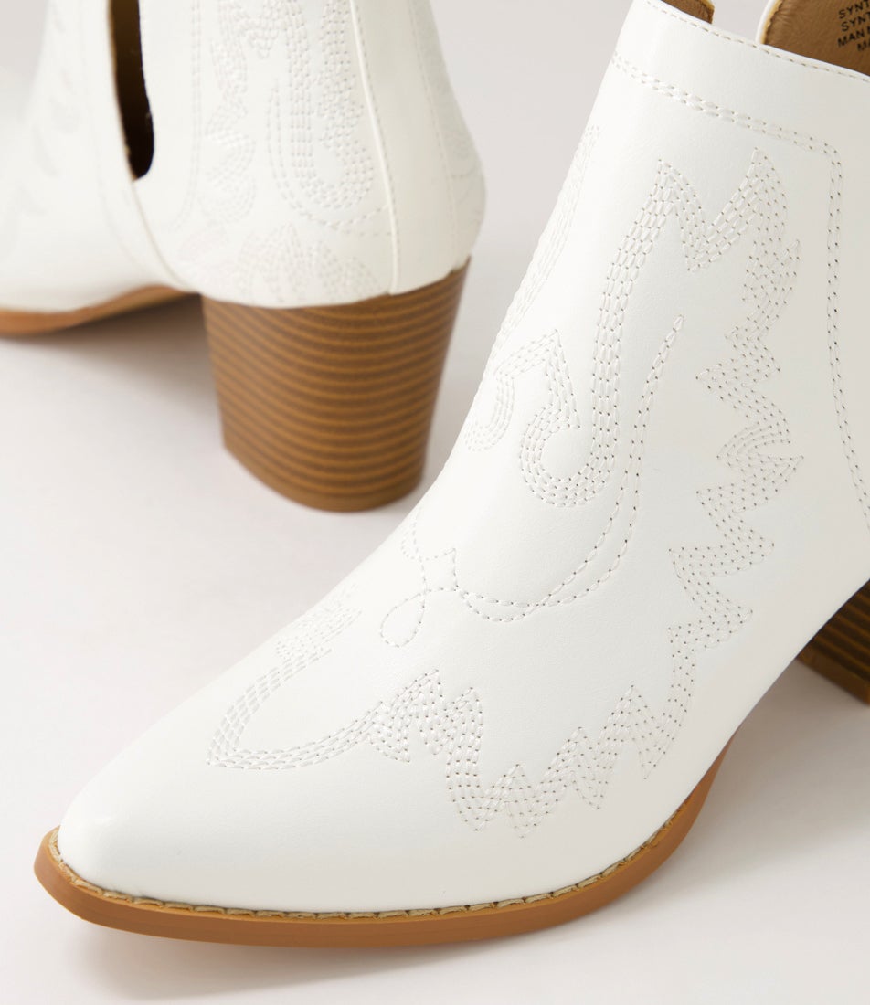 Craayzie Milk Ankle Boots