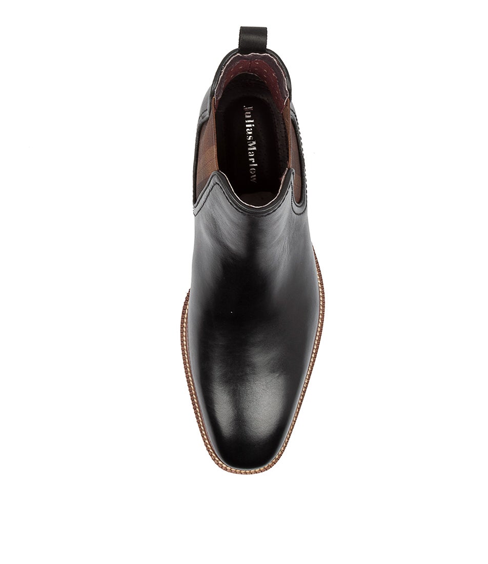 Scuttle Black Leather