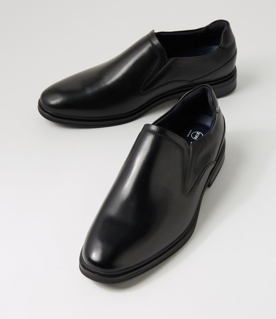 Imply Black Leather Loafers