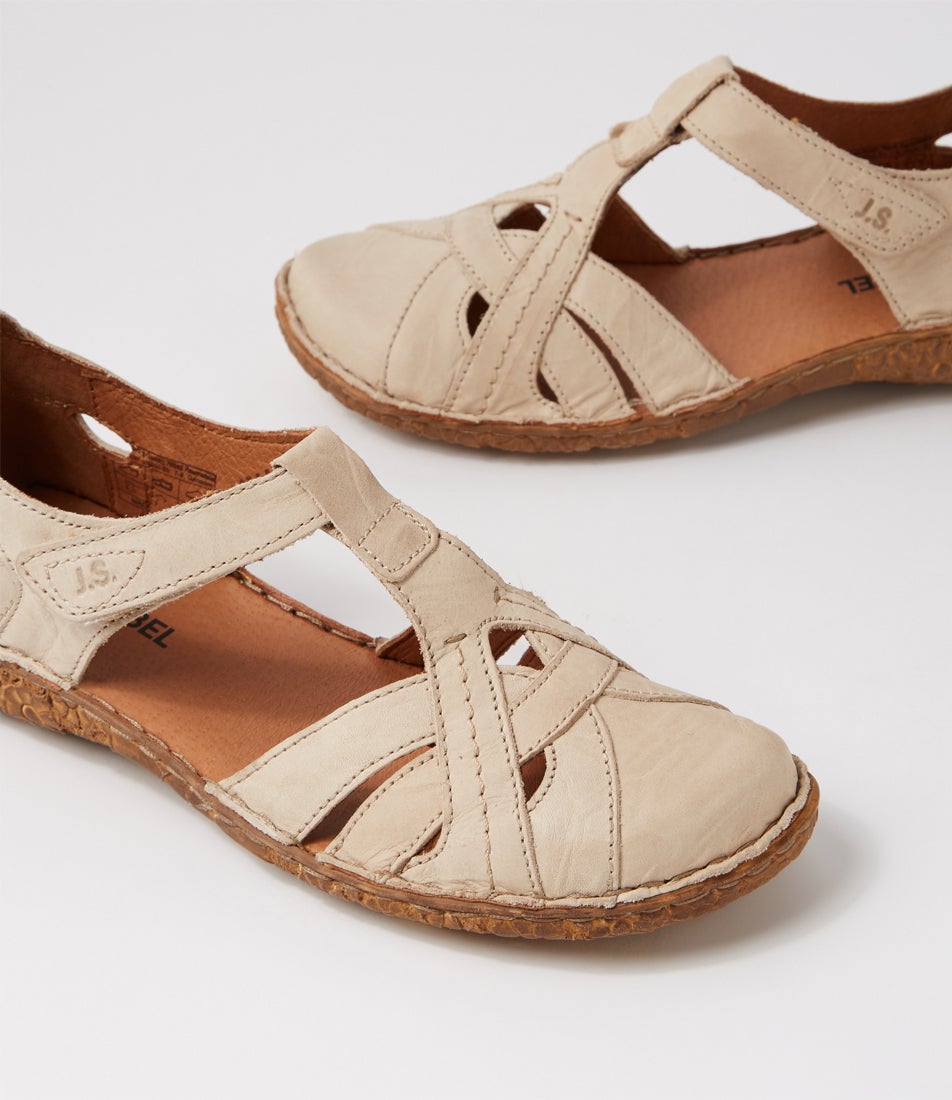 Rosalie 29 Creme Leather Flat Shoes