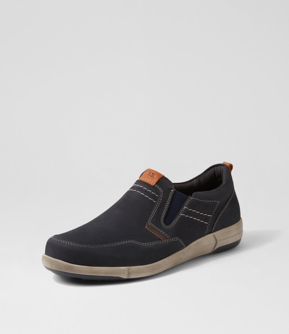 Enrico 4 Blau Kombi Nubuck Flat Shoes