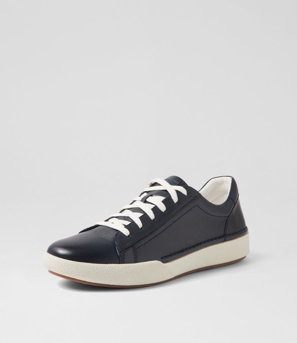 Claire 1 Indigo Leather Sneakers