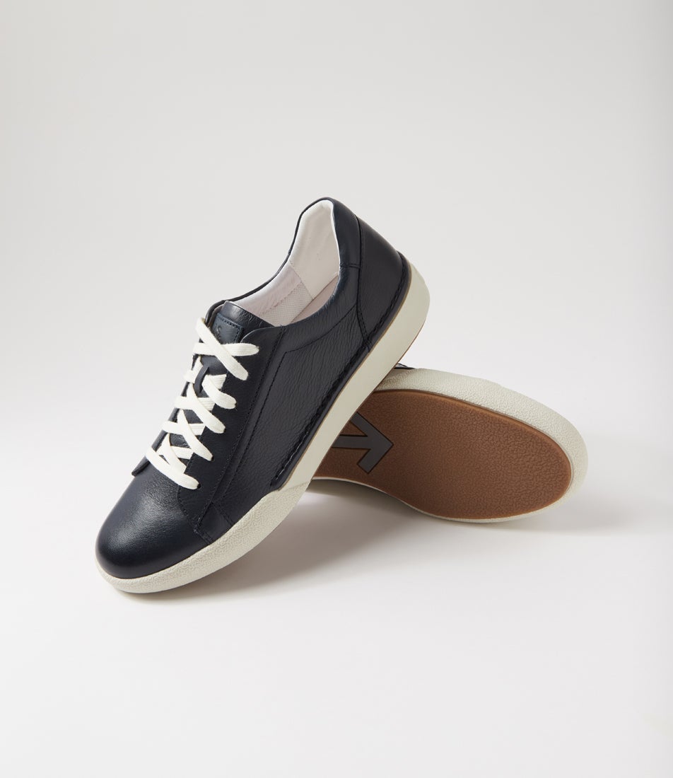 Claire 1 Indigo Leather Sneakers
