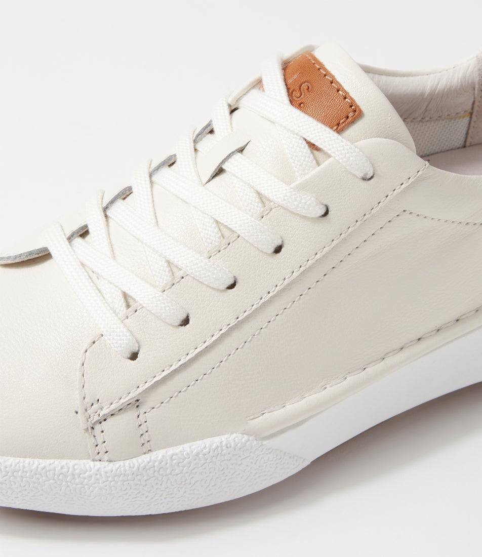 Claire 01 Weiss Leather Sneakers