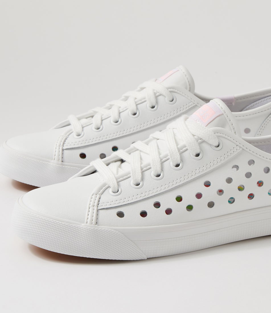 Kickstart White Punch Leather Sneakers Kickstart White Punch Leather Sneakers