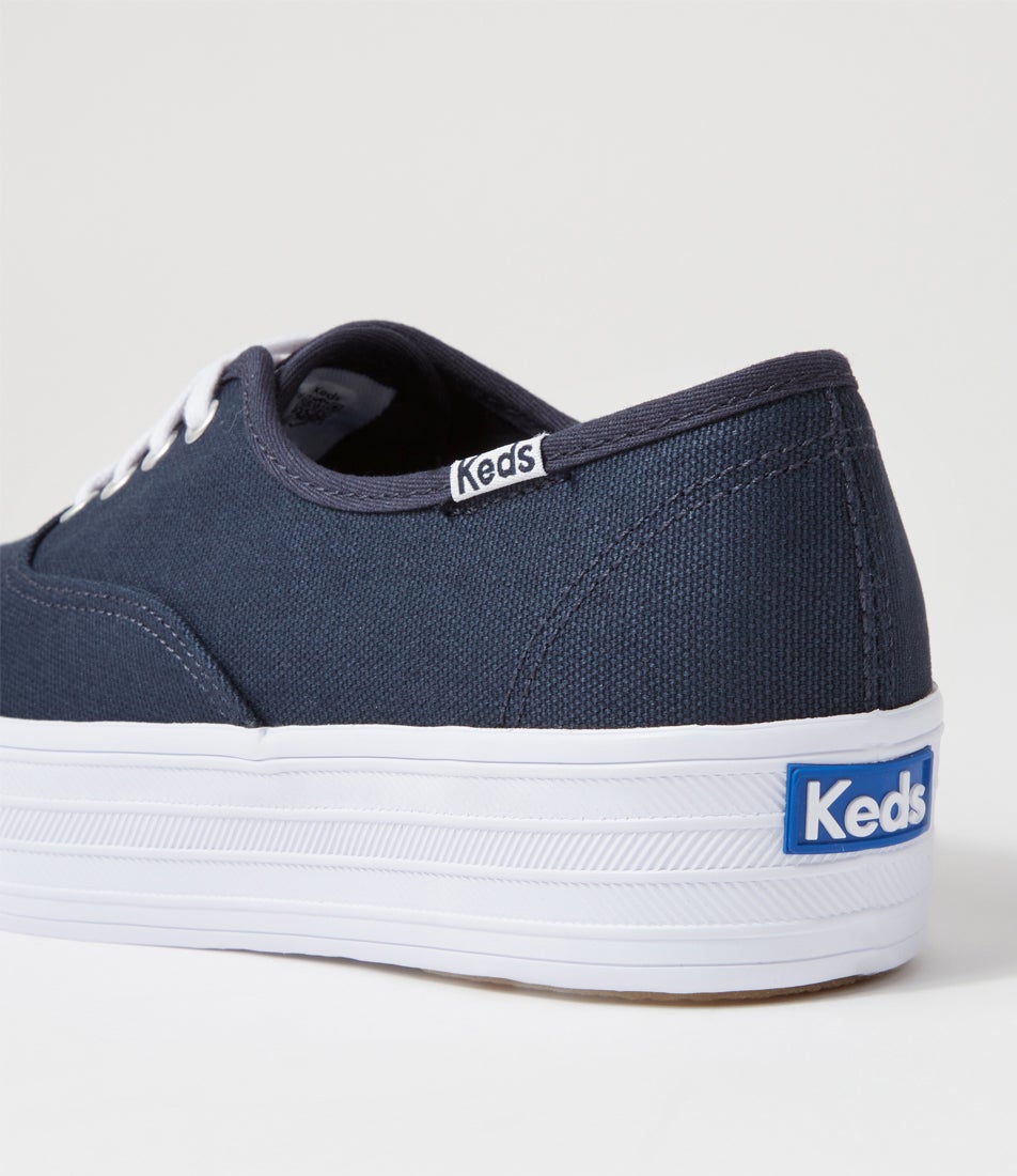 The Platform Canvas Navy Canvas Sneakers