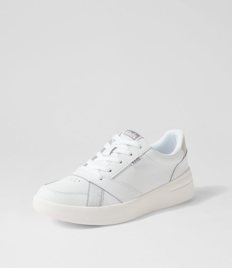 The Court Leather White Leather Sneakers