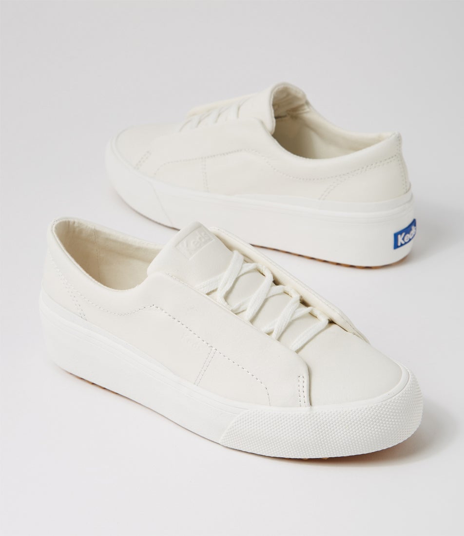 Remi Leather Snow White Leather Sneakers