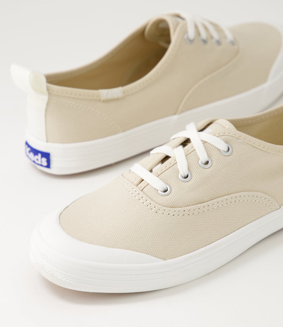 Champ Toe Cap Oatmeal Canvas Sneakers