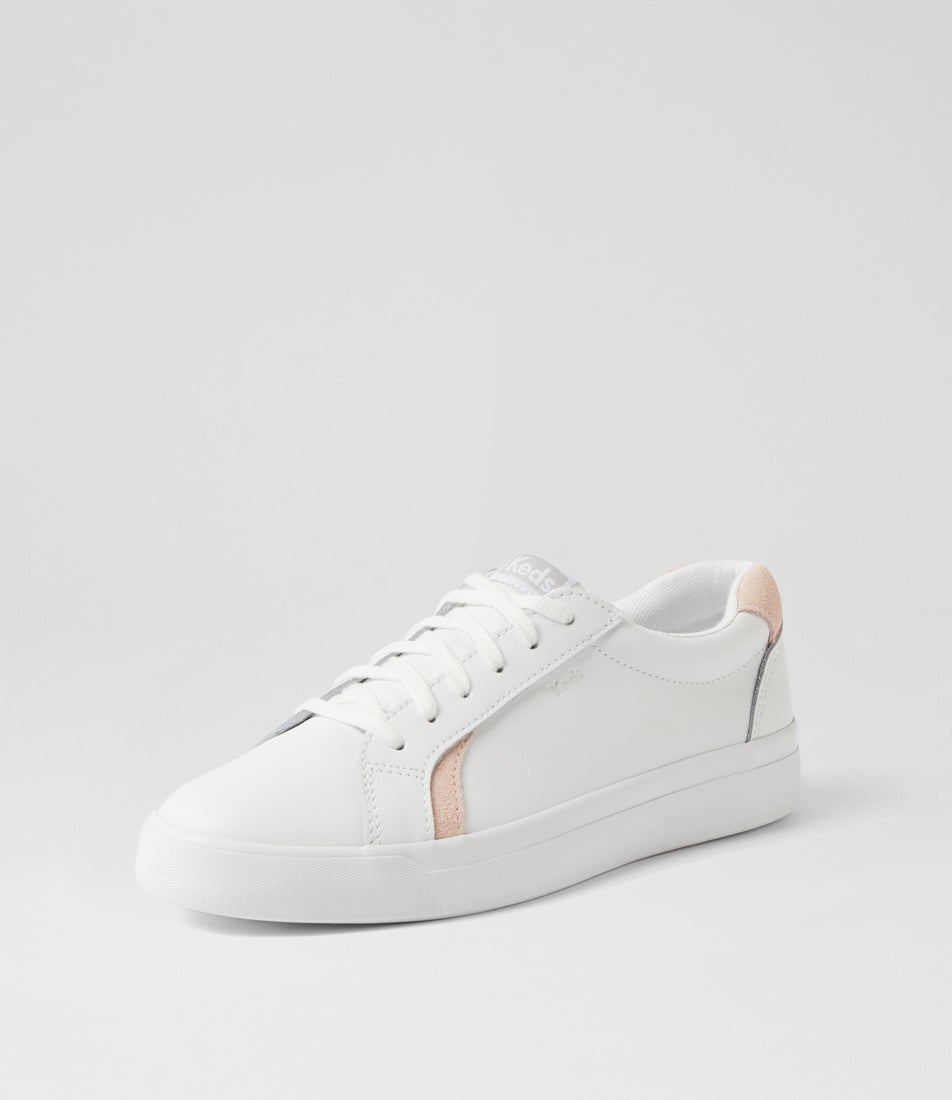 Pursuit White Blush Leather Sneakers Pursuit White Blush Leather Sneakers
