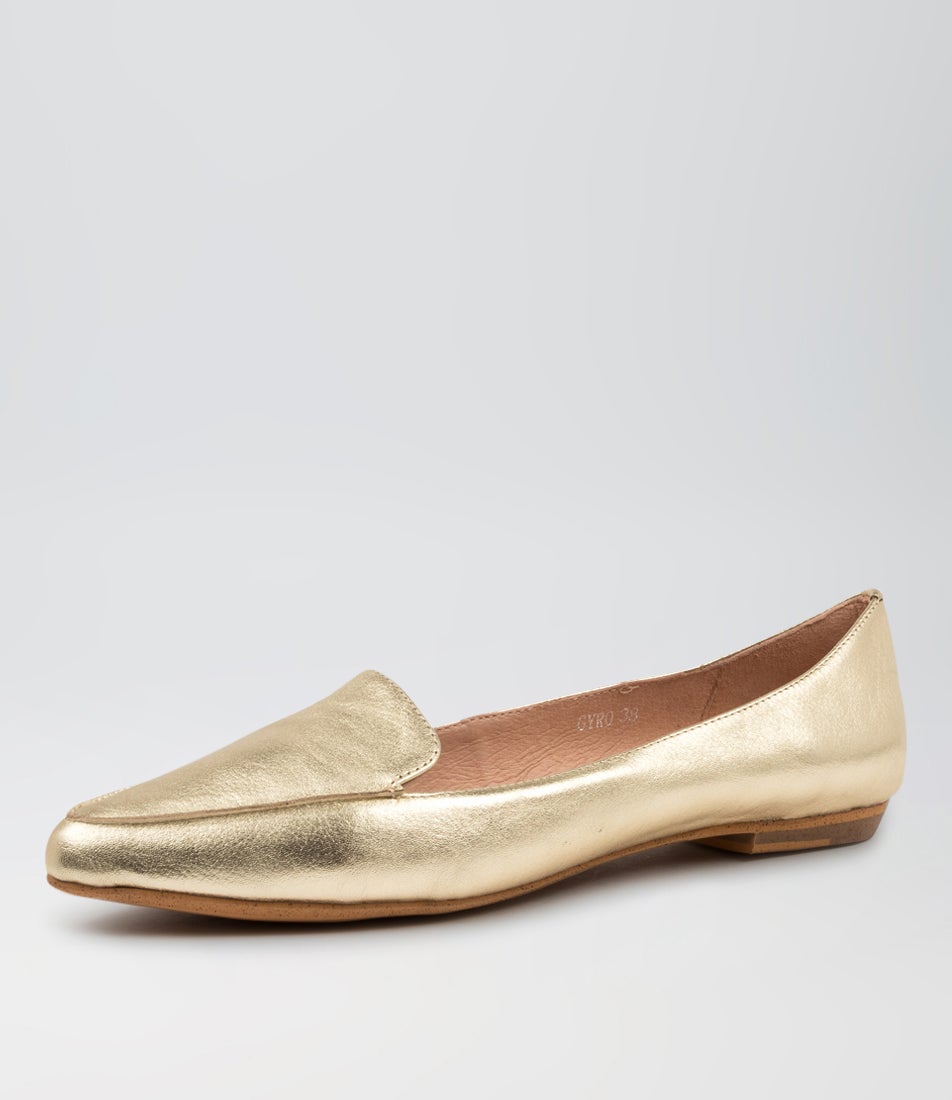 Gyro Pale Gold Leather Loafers