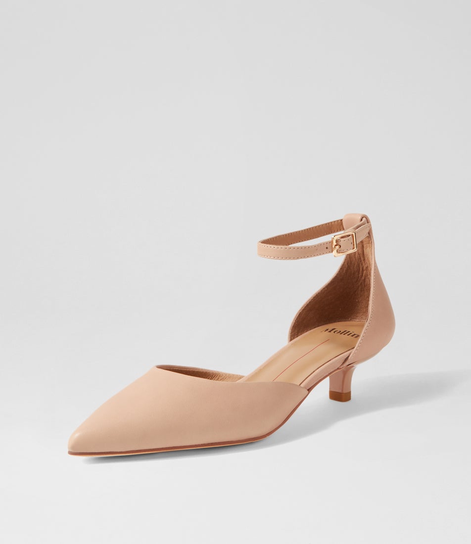Cushla Nude Leather Heels