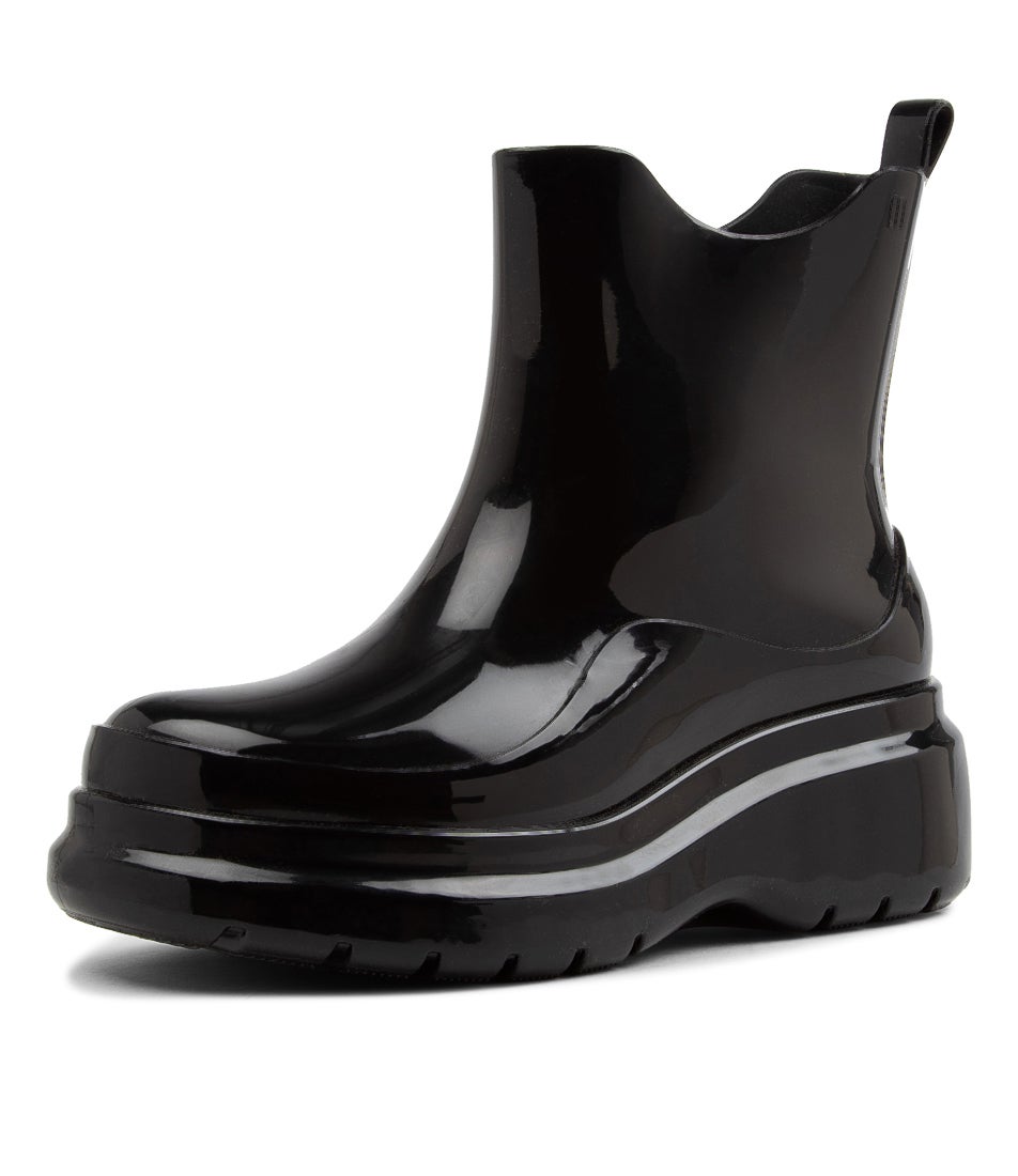 Grip Boot Ad Black Pvc Ankle Boots