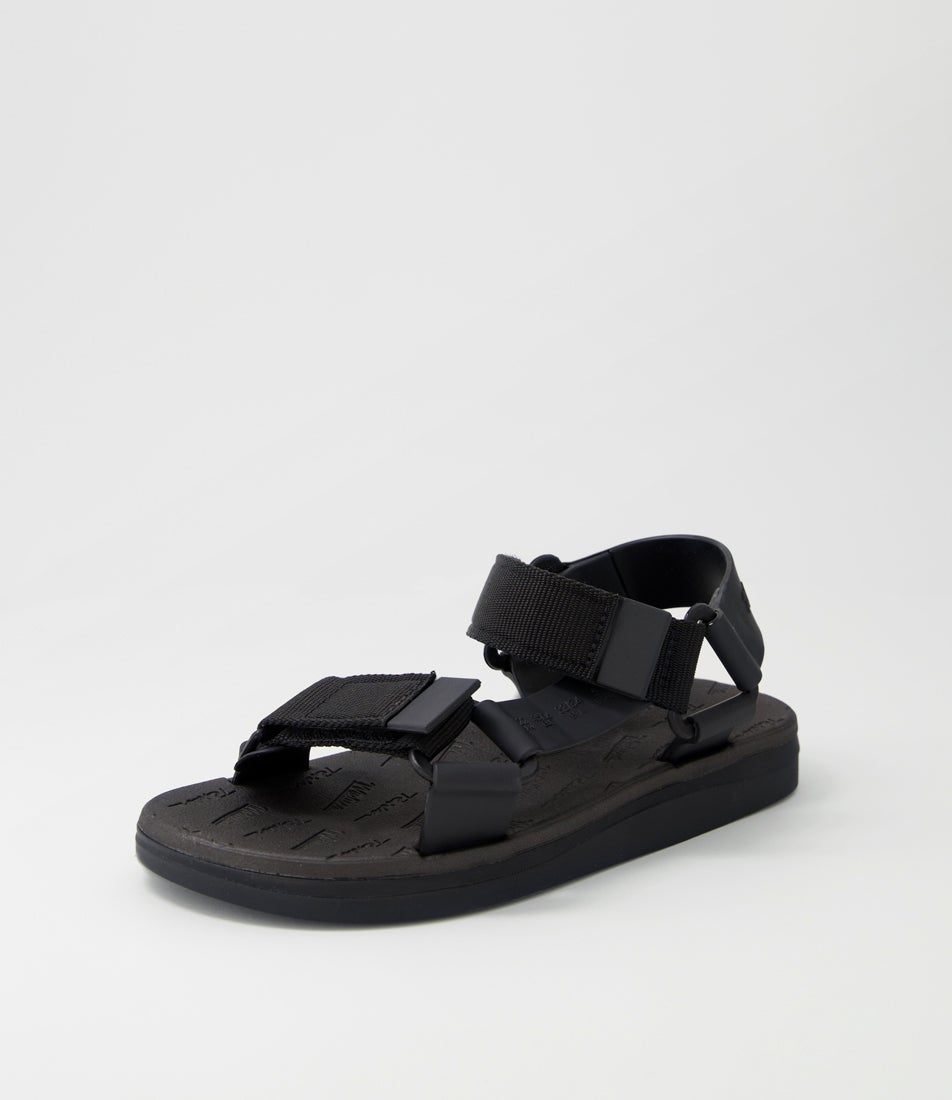 Papete + Rider Black Pvc Sandals