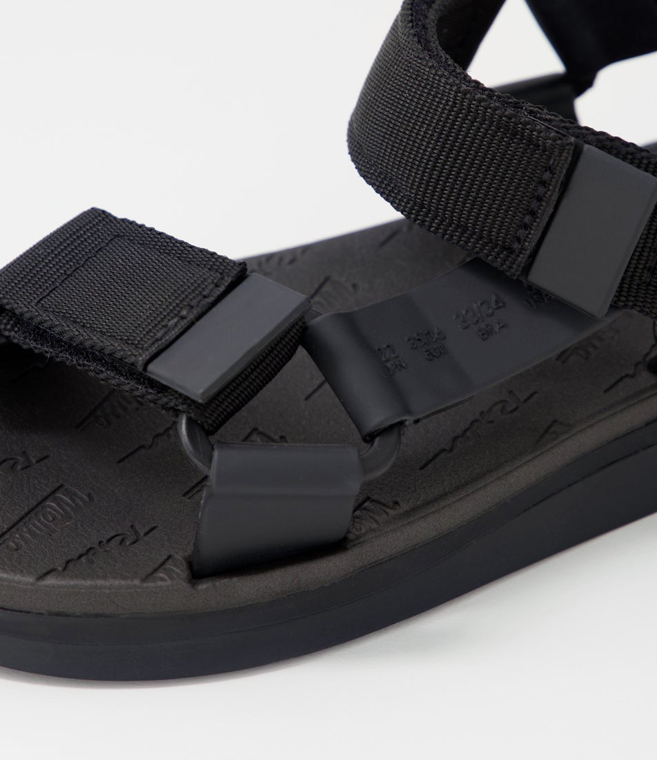 Papete + Rider Black Pvc Sandals