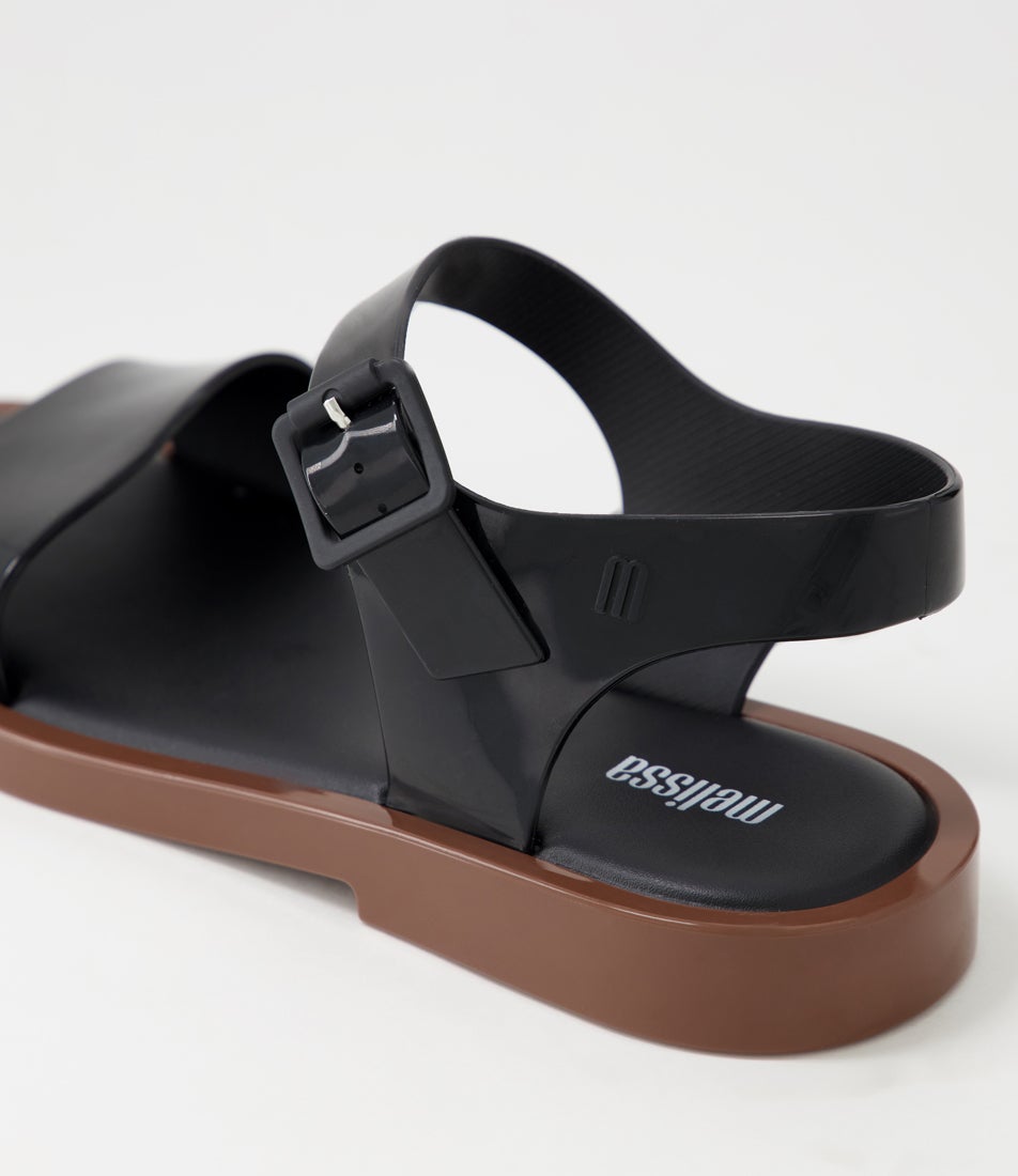 Melissa Mar Sandal Ii Black Brown Pvc Sandals