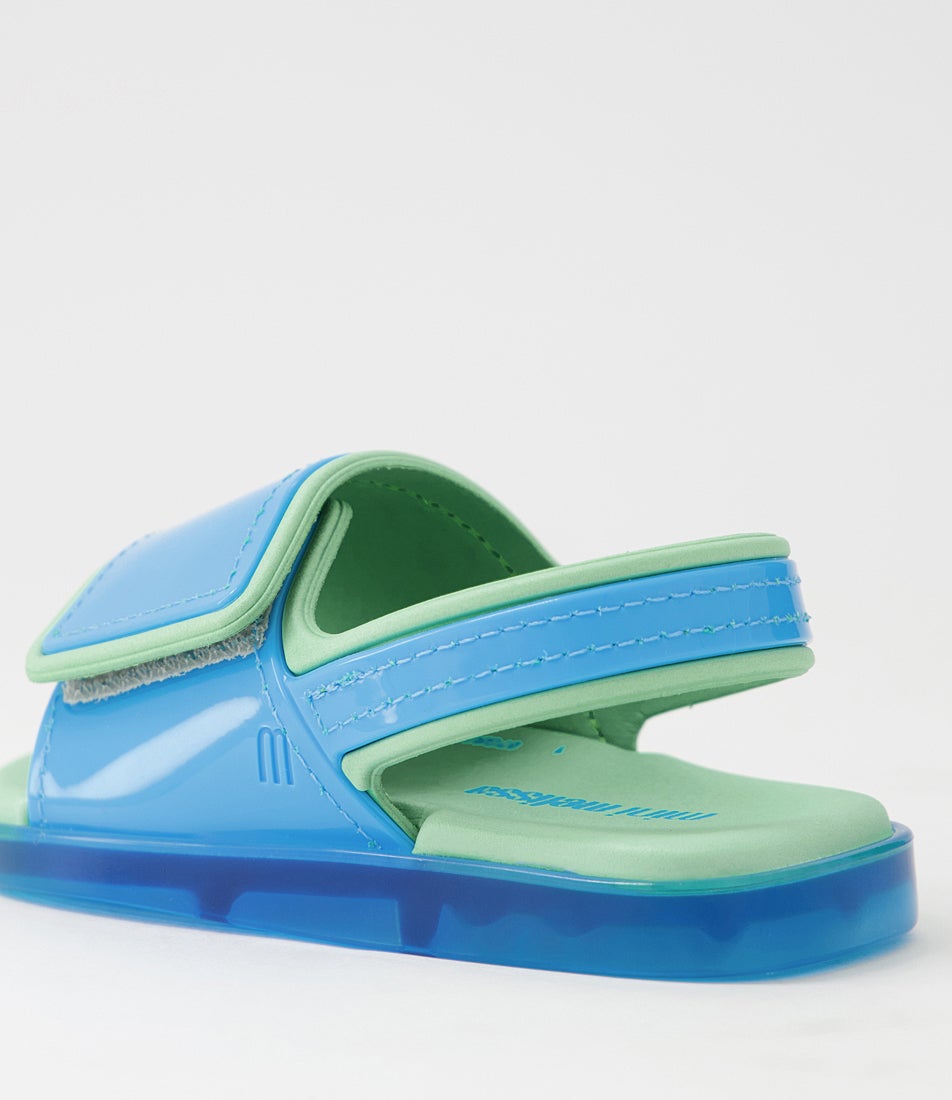 Melissa Brave Tot Blue Green Pvc Heels