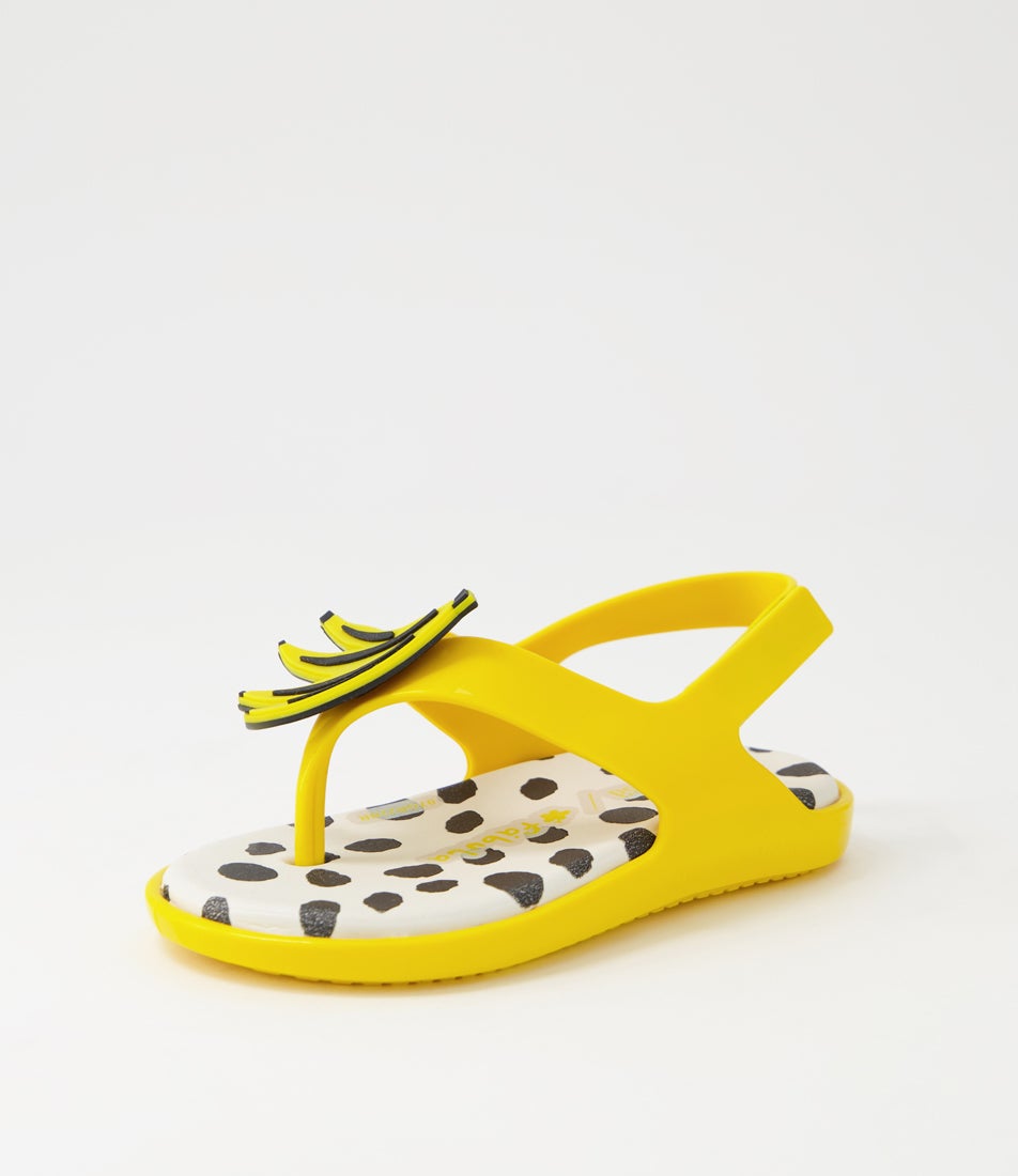 Melissa Sunny Fabula Pre Yellow Pvc Sandals
