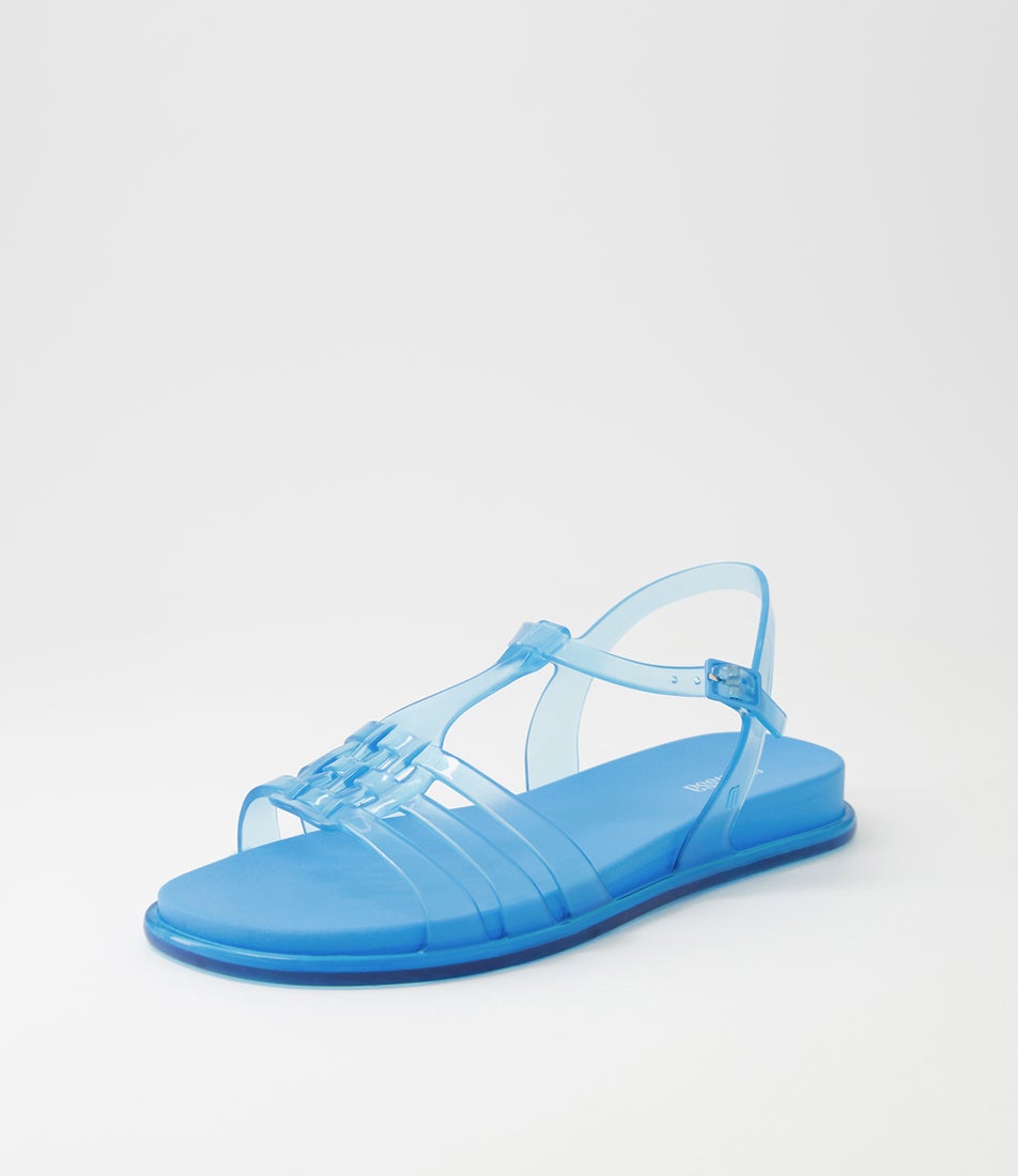 Party Blue Pvc Sandals
