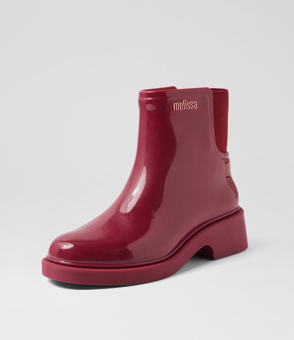 Melissa Chelsea Boot Ad Wine Pvc Ankle Boots