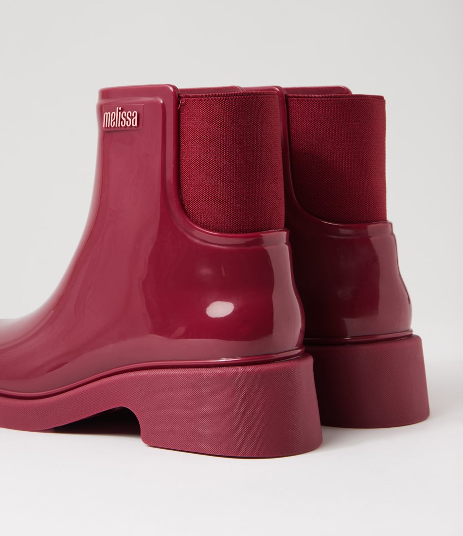 Melissa Chelsea Boot Ad Wine Pvc Ankle Boots