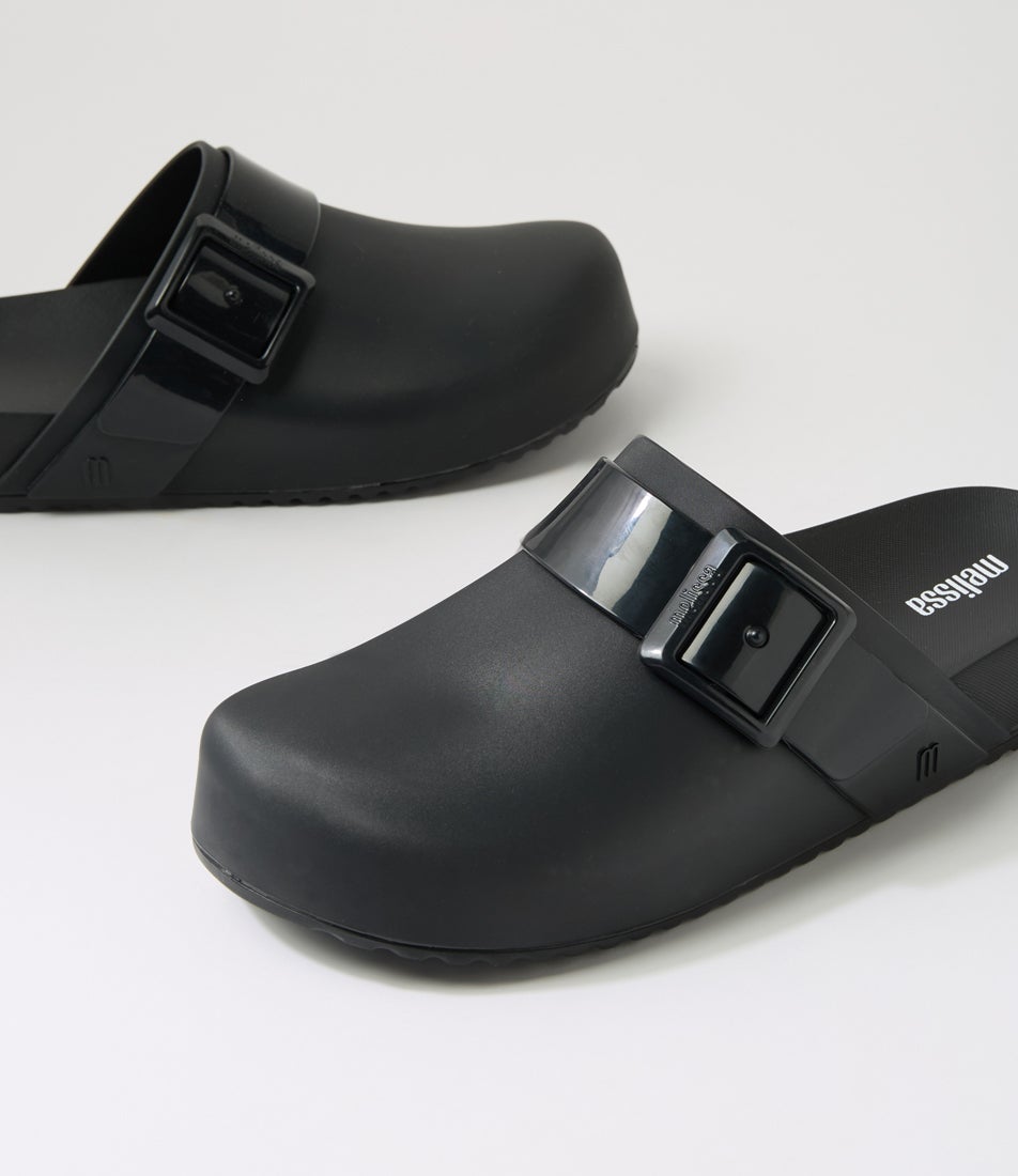 Melissa Cozy Clog Ad Black Pvc Slides