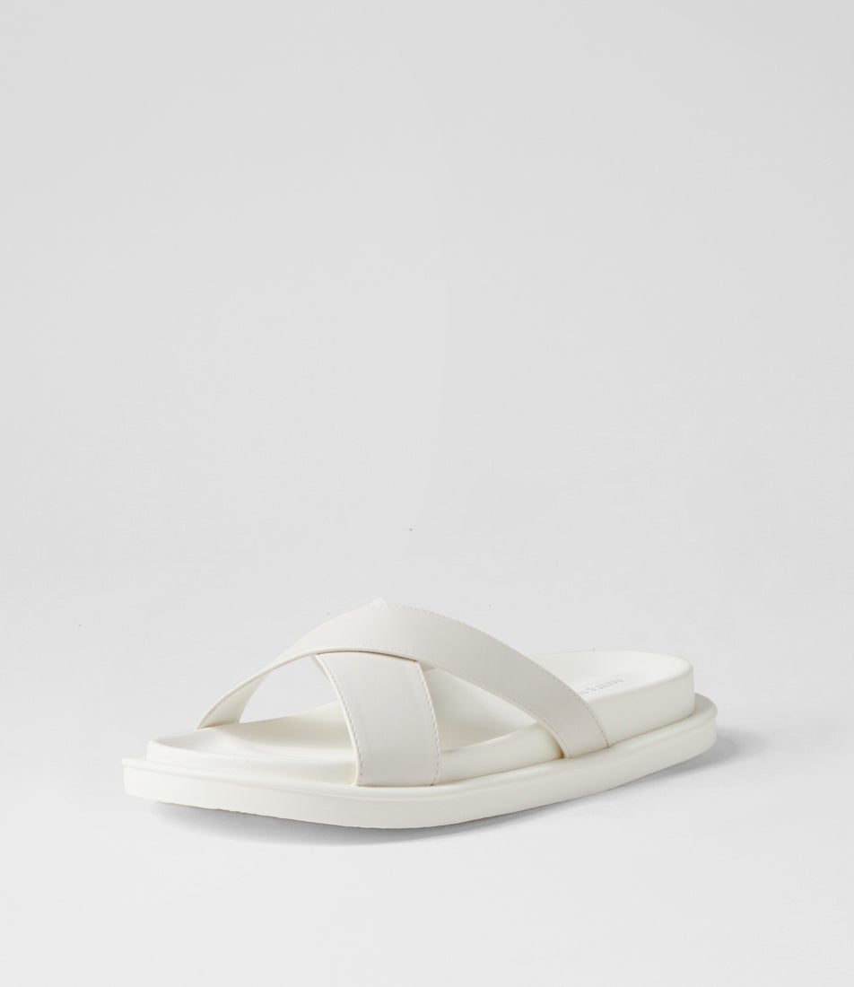 Alvera Eggshell Pu Slides