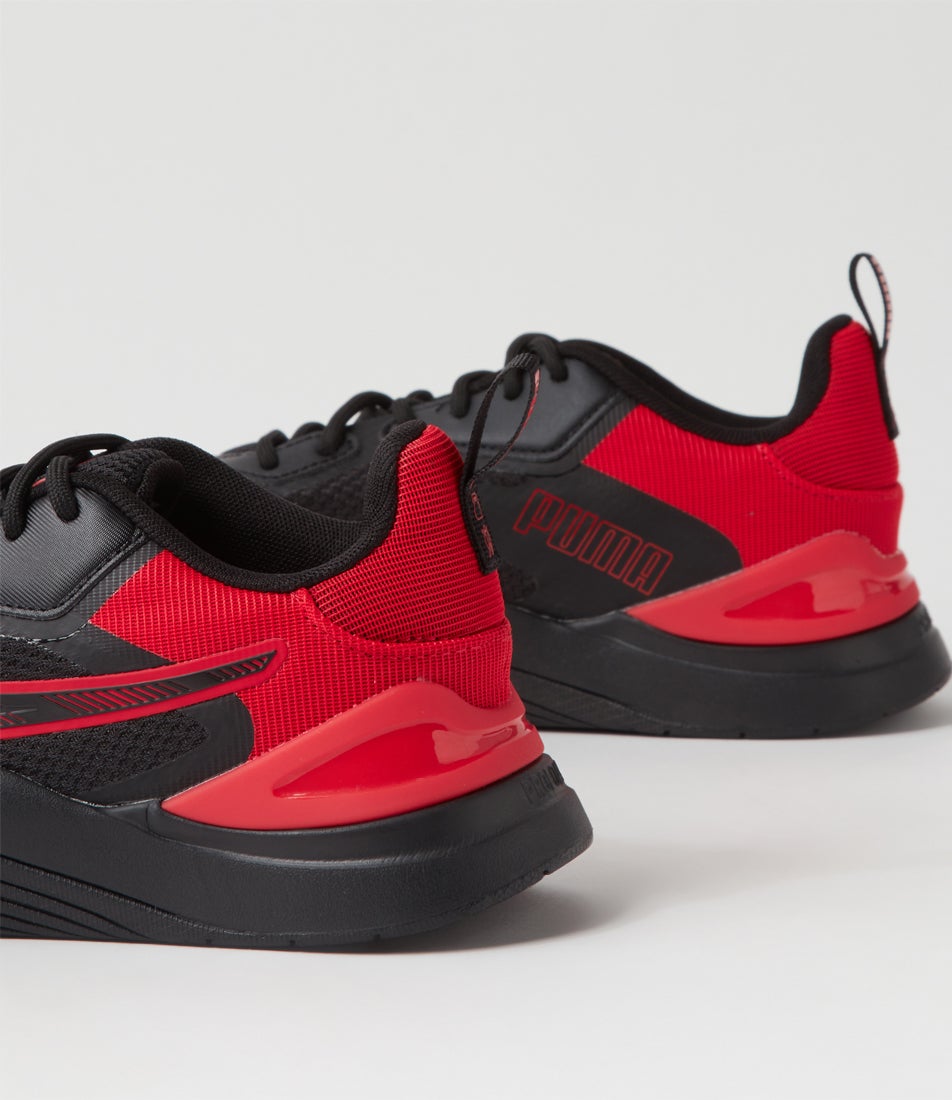 Infusion Black Red Mesh Sneakers