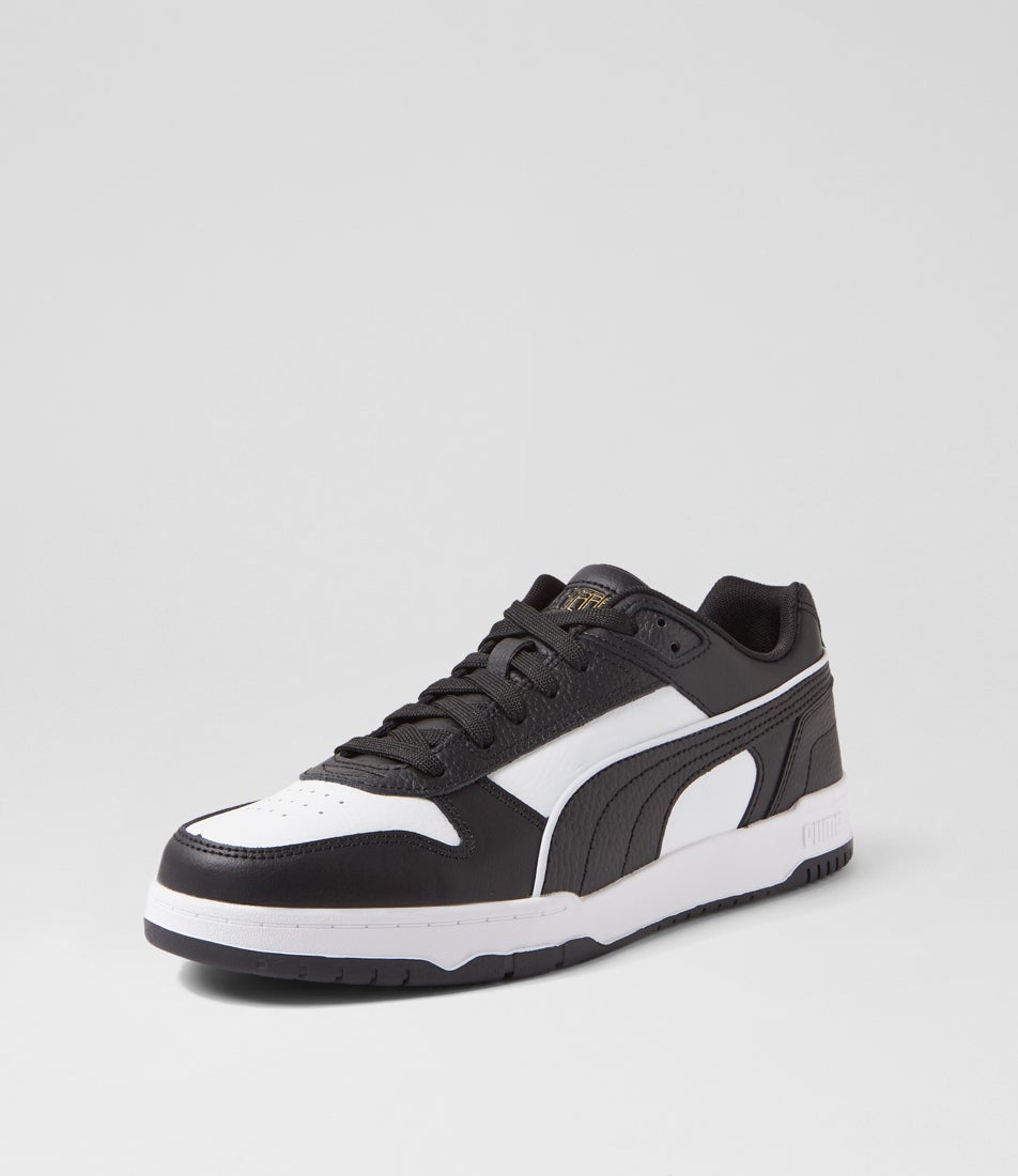 386373 Rbd Game Low M Black White Gold Sneakers