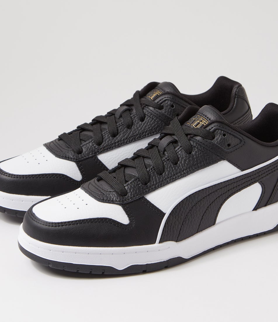 386373 Rbd Game Low M Black White Gold Sneakers