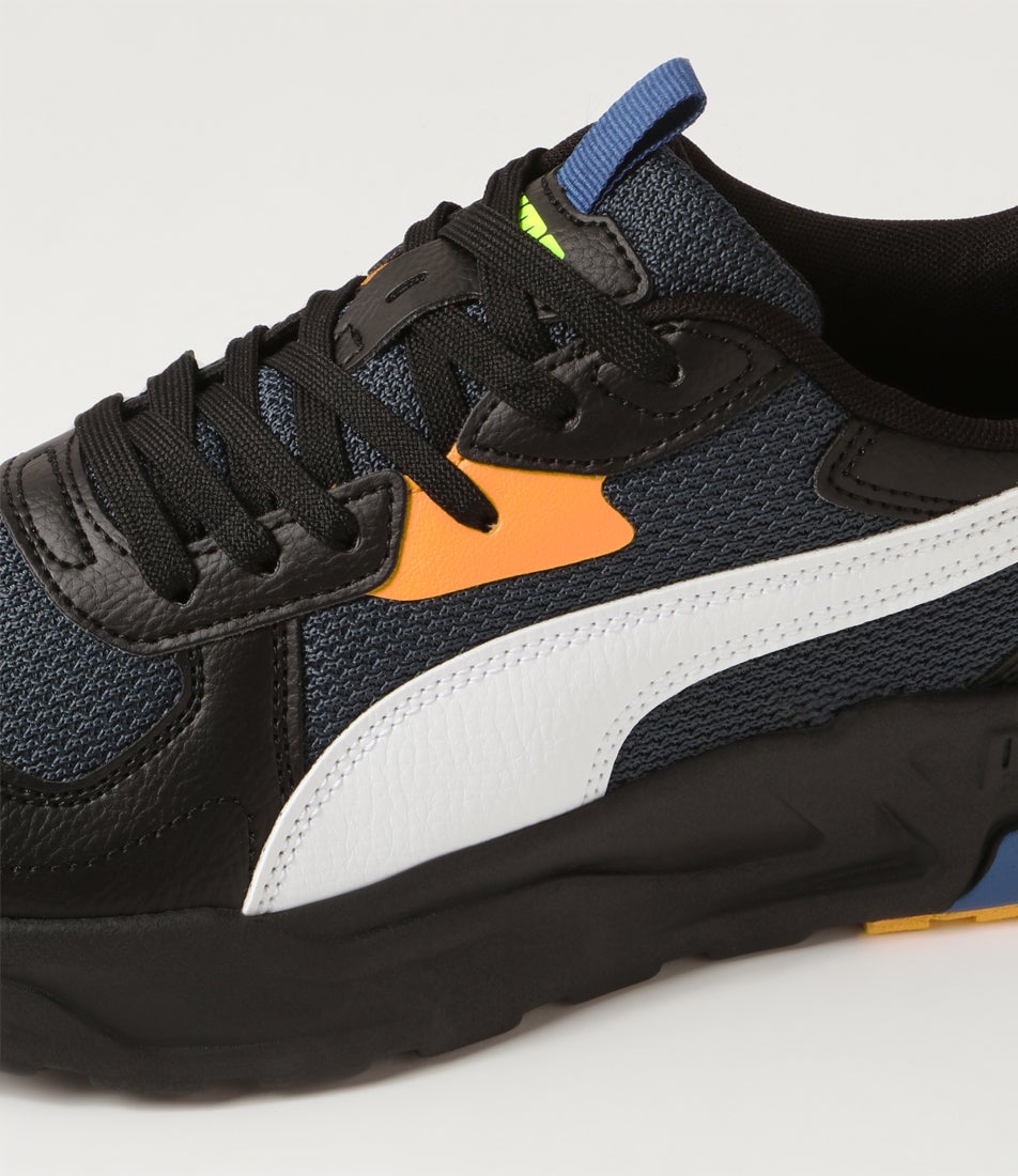 Trinity Lite Dark Night White Black Leather Sneakers
