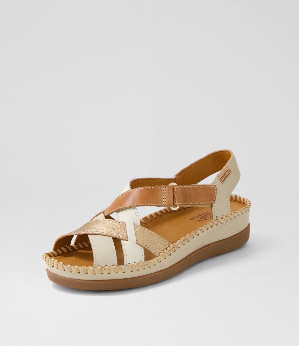 Cadaques 41 Marfil Leather Sandals