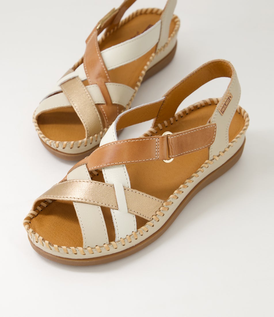Cadaques 41 Marfil Leather Sandals