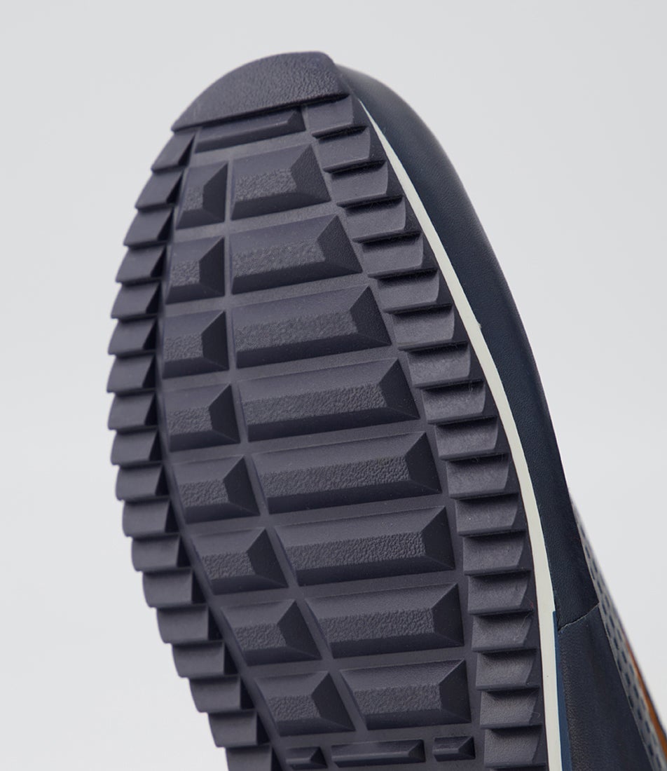 Liverpool 52 Blue Leather Flat Shoes