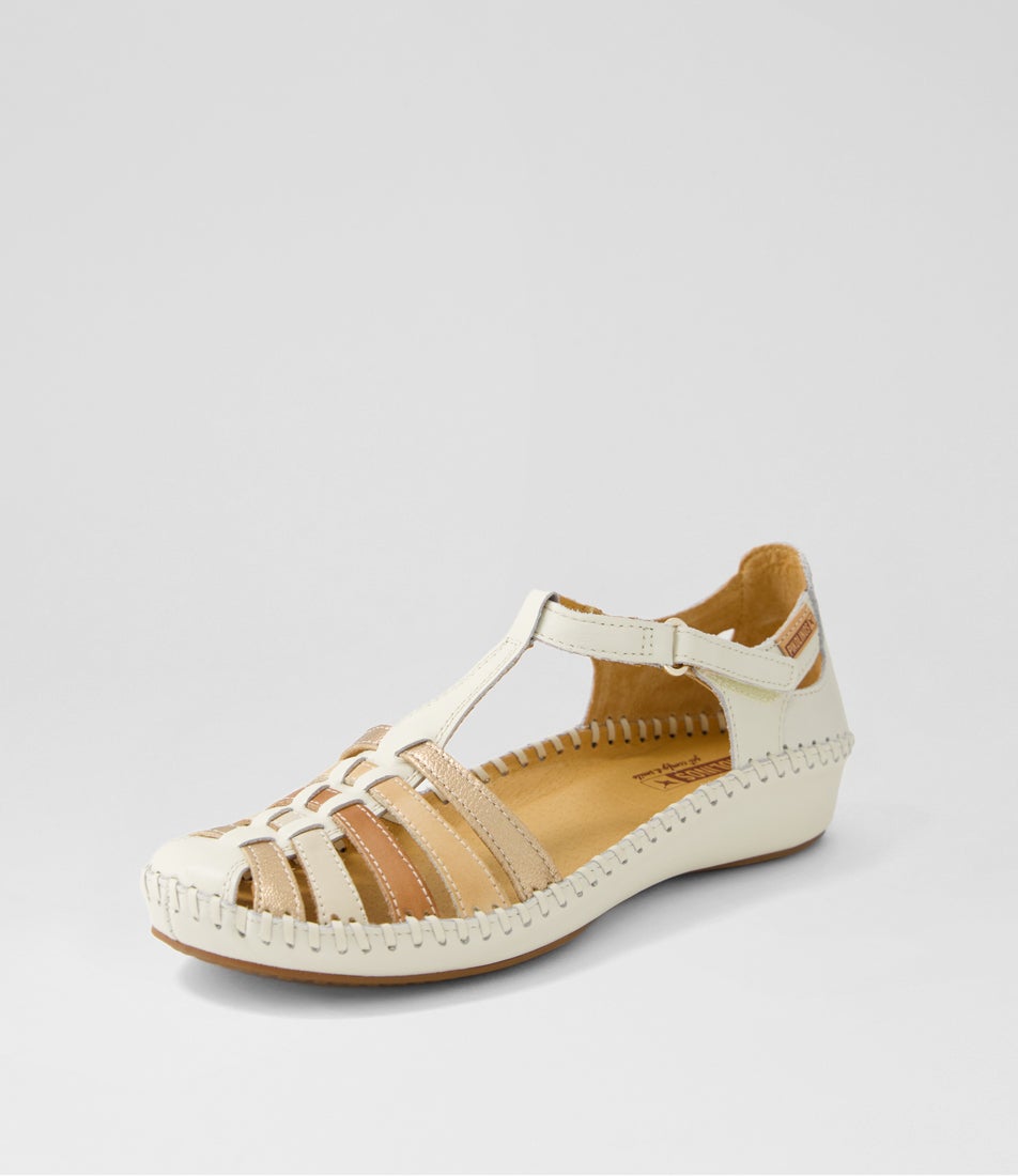 Vallarta 43 Nata Leather Flat Shoes
