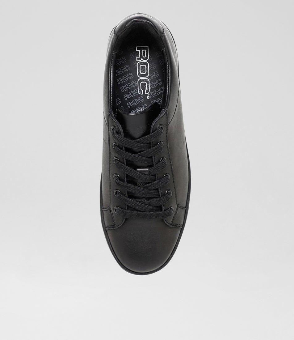Coupe Senior Black Leather Sneakers