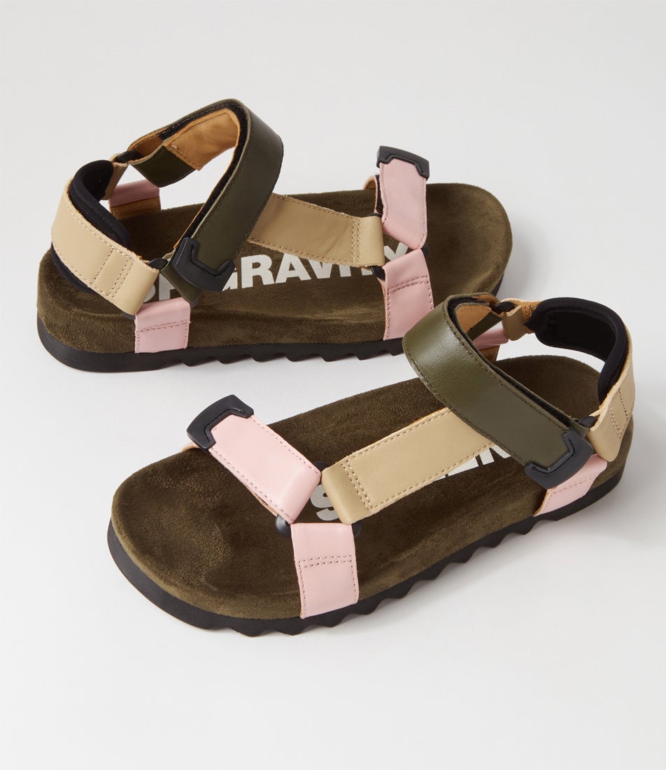 Sandal Tooth Wedge Blush Camo Leather Sandals