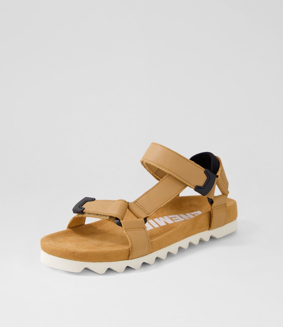 Sandal Tooth Wedge Soft Tan Leather Sandals