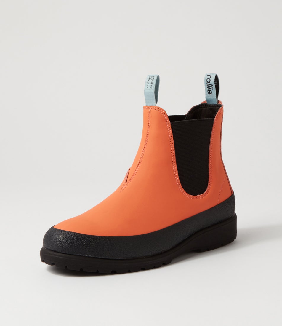 Fields Chelsea X Orange Leather Chelsea Boots