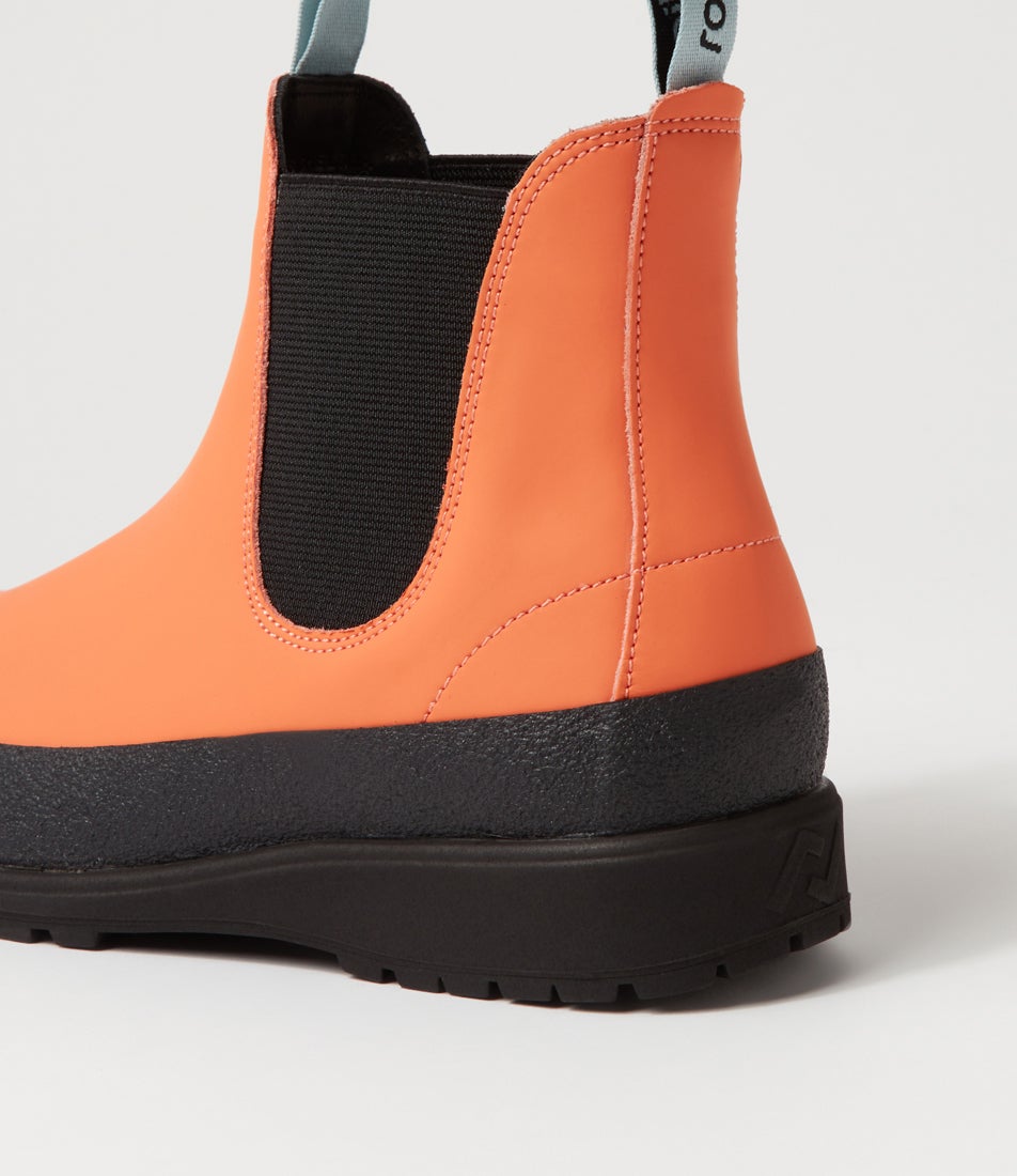 Fields Chelsea X Orange Leather Chelsea Boots