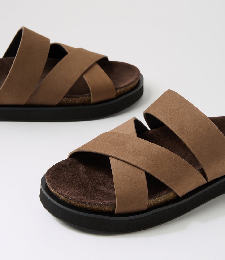Rhodes Cross Slide Rustic Brown Slides