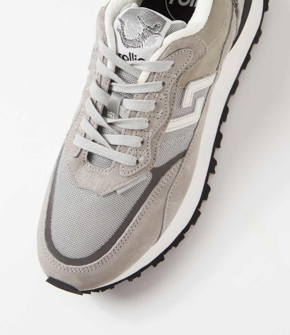 Kentu M Concrete Mix Leather Suede Sneakers