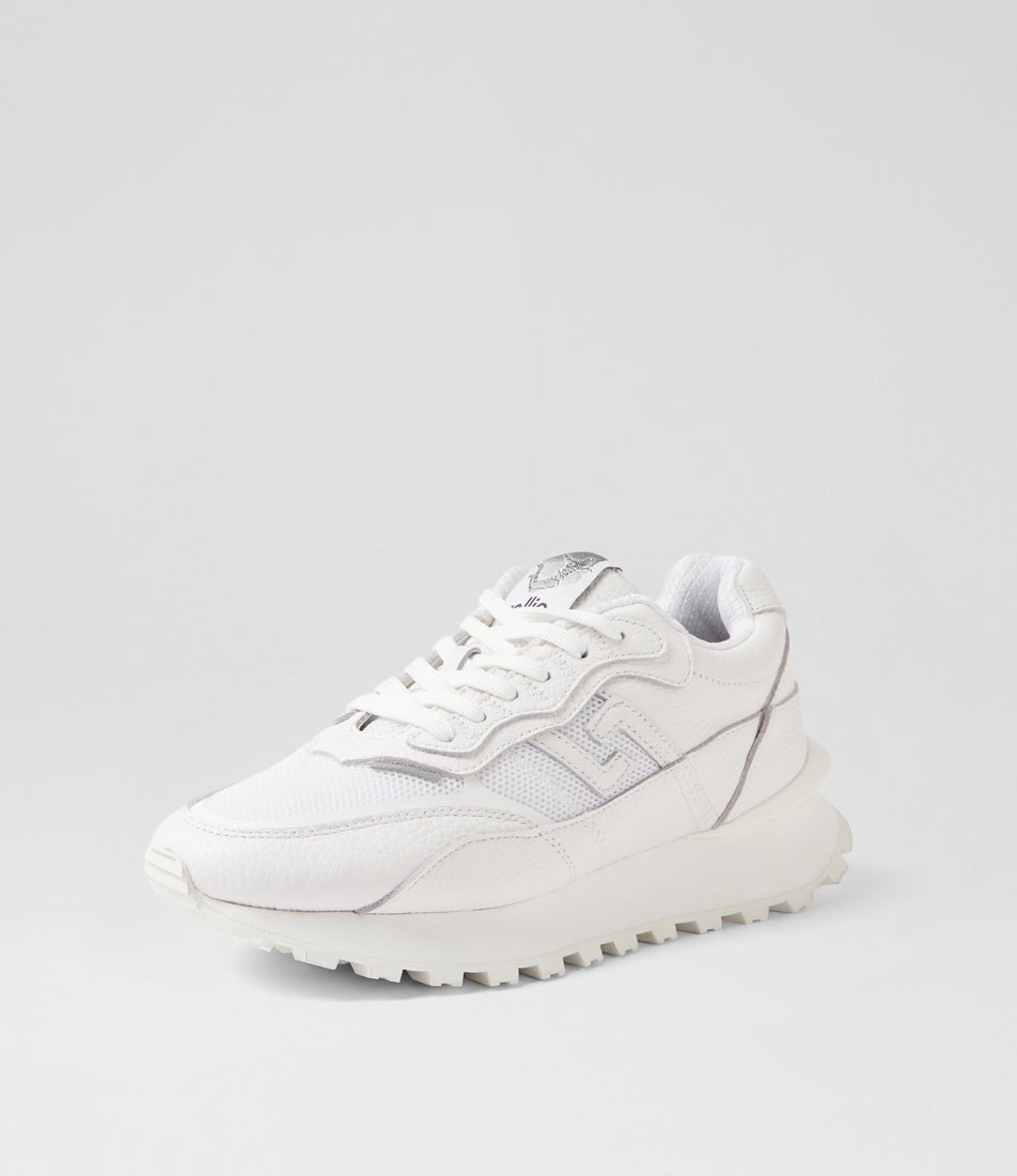 Kentu M All White Leather Sneakers