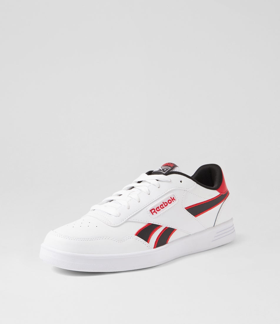 Court Advance M White Black Red Sneakers Court Advance M White Black Red Sneakers