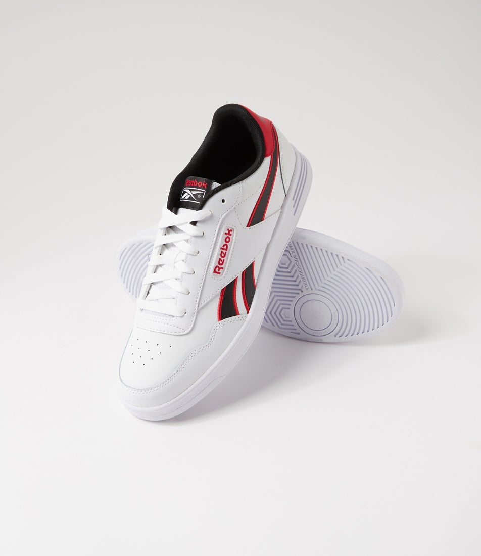 Court Advance M White Black Red Sneakers Court Advance M White Black Red Sneakers
