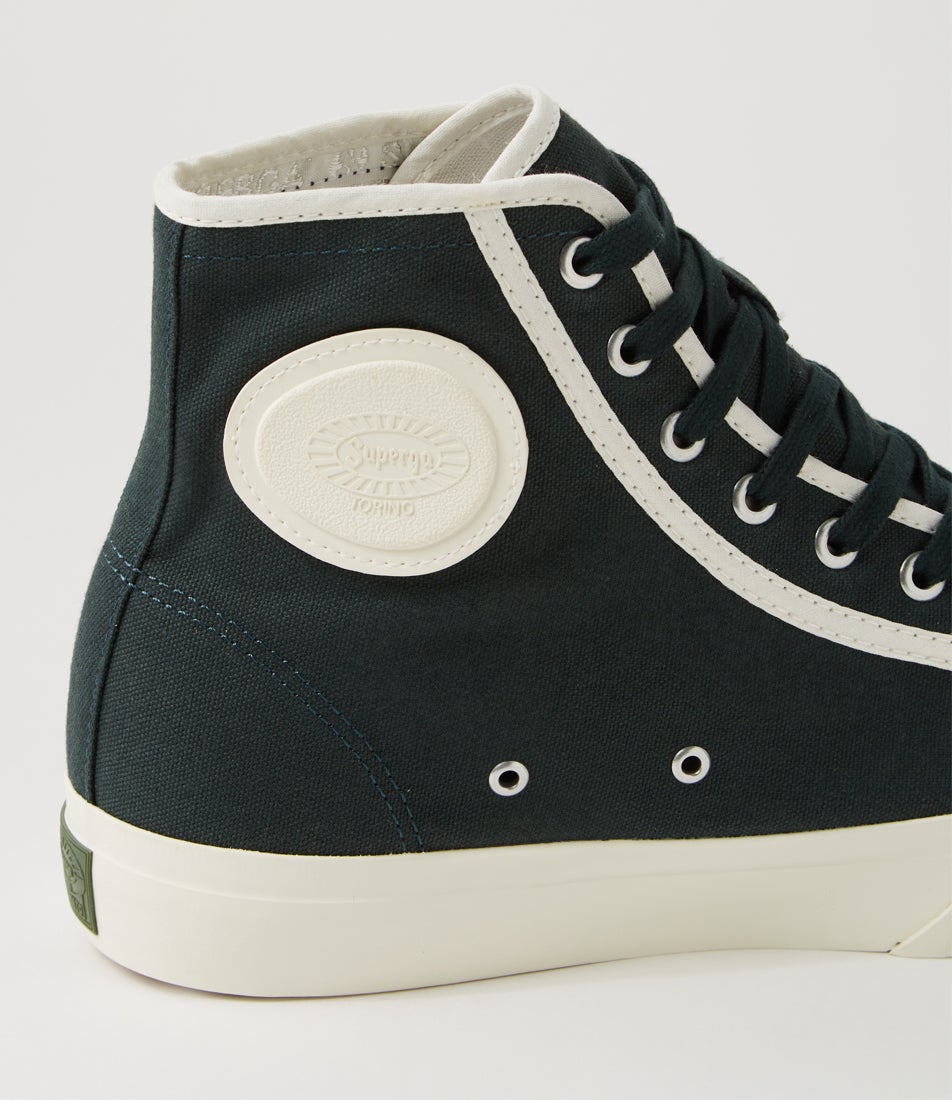 3192 Campionato Basket Dark Forest Canvas Sneakers 3192 Campionato Basket Dark Forest Canvas Sneakers